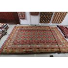 Kilim preproga 404x814 cm – zelo velika ročno tkana afgan volnena preproga
