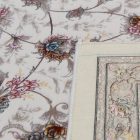 Perzijski preproga Isfahan bež 150x225 luksuzni preprogi iz akrila za dnevno sobo