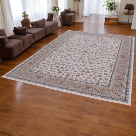 Perzijski preproga Isfahan bež 200x300 kakovostna preproga za dnevno sobo iz akrila