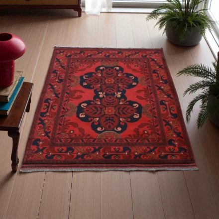 Preproga Afghan Kargai 104x141 ročno izdelana orientalska preproga