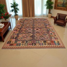 Preproga Kilim Chobi 209x317 ročno tkani volneni kilim