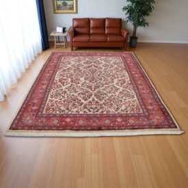   Iranska preproga Sarouk 209x291 ročno vozlana perzijska preproga za dnevno sobo