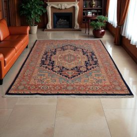   Perzijska preproga Heriz 210x282 ročno vozlana iranska preproga za dnevno sobo