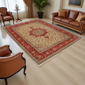 Perzijska preproga Yazd 199x255 ročno vozlana iranska preproga za dnevno sobo