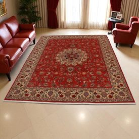 Perzijska preproga Yazd 201x248 cm – tradicionalna ročno izdelana iranska preproga