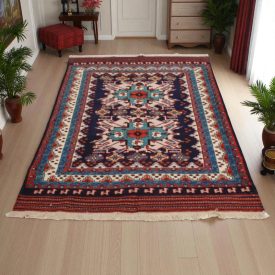 Perzijska preproga Quchan 130x164 ročno vozlana iranska preproga
