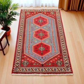   Perzijska preproga Abadeh 64x143 ročno vozlana iranska preproga 