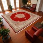 Velika preproga Moud 246x248 ročno vozlana perzijska preproga za dnevno sobo