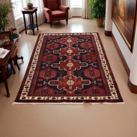   Perzijska preproga Abadeh 130x197 ročno vozlana preproga za dnevno sobo