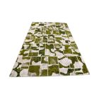 Moderna preproga zelena-bela Patchwork 200x298 preproga za dnevna soba