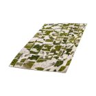 Moderna preproga zelena-bela Patchwork 200x298 preproga za dnevna soba