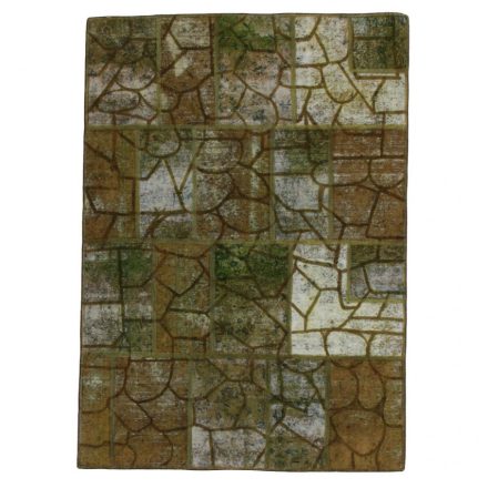 Moderna preproga zelena Patchwork 171x240 preproga za dnevna soba