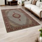 MAHI bež preproga 160x230 cm – ekskluzivna perzijska preproga za dnevno sobo