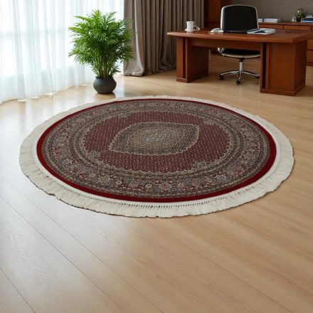 Mahi preproga 150x150 cm – rdeča okrogla perzijska preproga iz akrila