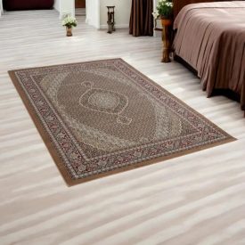   Perzijska preproga MAHI rjava 140x200 elegantna preproga iz akrila