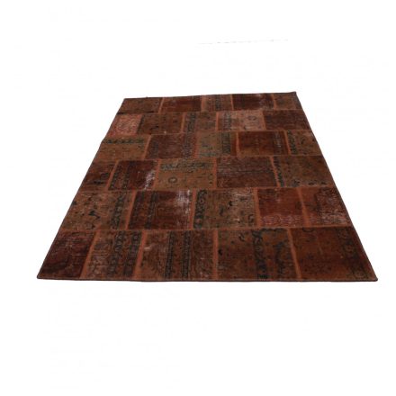 Moderna preproga rjava Patchwork 170x235 preproga za dnevna soba