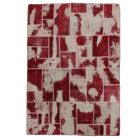 Moderna preproga bordo-bela Patchwork 170x241 preproga za dnevna soba