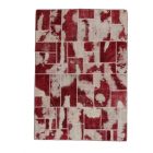 Moderna preproga bordo-bela Patchwork 170x241 preproga za dnevna soba