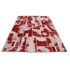 Moderna preproga bordo-bela Patchwork 170x241 preproga za dnevna soba