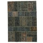 Moderna preproga zelena Patchwork 169x238 preproga za dnevna soba