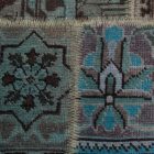 Moderna preproga zelena Patchwork 169x238 preproga za dnevna soba