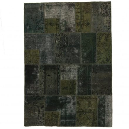 Moderna preproga zelena Patchwork 168x239 preproga za dnevna soba