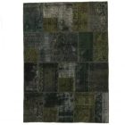 Moderna preproga zelena Patchwork 168x239 preproga za dnevna soba