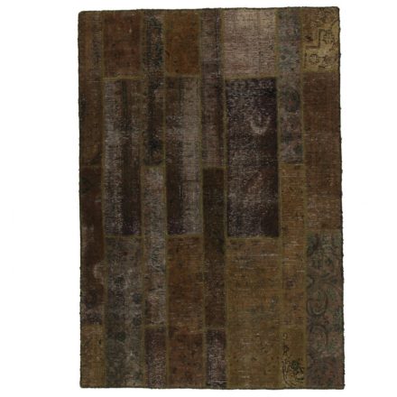 Moderna preproga zelena Patchwork 167x240 preproga za dnevna soba