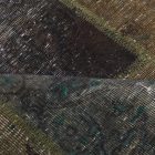 Moderna preproga zelena Patchwork 167x240 preproga za dnevna soba