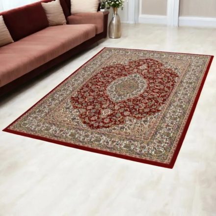 Perzijski preproga Isfahan bordova 200x300 kakovostna preproga za dnevno sobo iz akrila