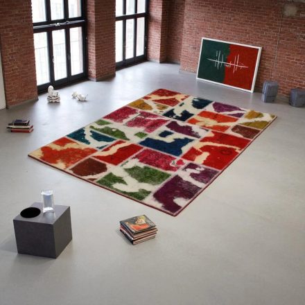 Moderna preproga bravna Patchwork 100x145 preproga za dnevna soba
