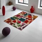 Moderna preproga bravna Patchwork 100x145 preproga za dnevna soba