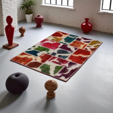 Moderna preproga bravna Patchwork 100x145 preproga za dnevna soba