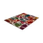 Moderna preproga bravna Patchwork 100x145 preproga za dnevna soba