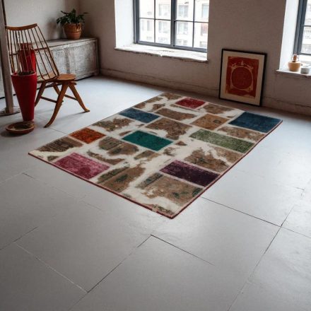 Moderna preproga bravna Patchwork 100x145 preproga za dnevna soba