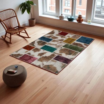 Moderna preproga bravna Patchwork 100x145 preproga za dnevna soba