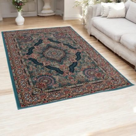 Perzijska preproga Medalion 200x300 cm – rjava akrilna preproga za dnevno sobo