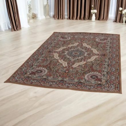 Perzijska preproga Medalion rjava 80x120 klasična preproga