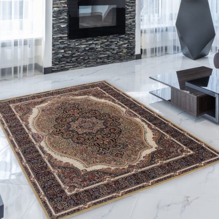 Perzijska preproga rjava KERMAN 140x200 luksuzna preproga iz akrila