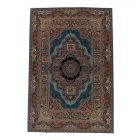 Perzijski preproga Kerman modra 200x300 kakovostna preproga za dnevno sobo iz akrila