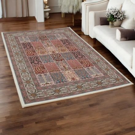 Perzijska preproga KHESHTI bež 160x230 elegantna preproga za dnevno sobo iz akrila
