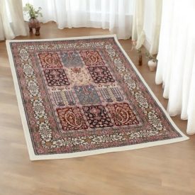 Luksuzna akrilna preproga z vzorcem Kheshti - bež 80x120