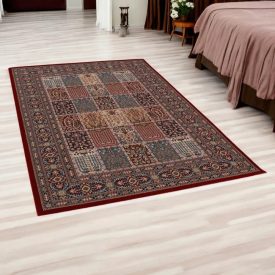 Luksuzna akrilna preproga z vzorcem Kheshti - bordo 140x200