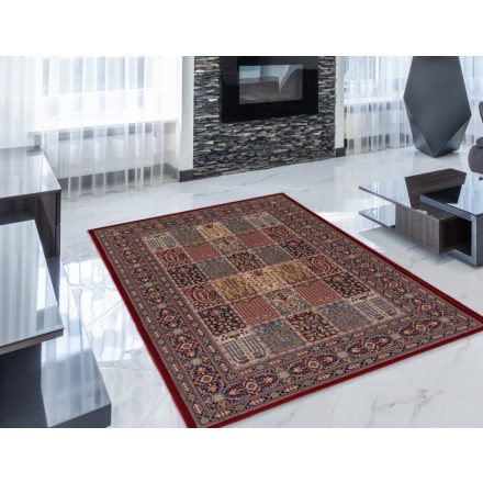 Perzijska preproga KHESHTI rdeča 140x200 visoko kakovostna akrilna preproga