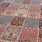 Perzijska preproga KHESHTI rdeča 140x200 visoko kakovostna akrilna preproga