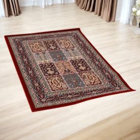 Luksuzna akrilna preproga z vzorcem Kheshti - bordo 80x120