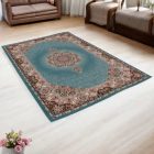 Luksuzna akrilna preproga z vzorcem Tabriz - turkizno modra 160x230