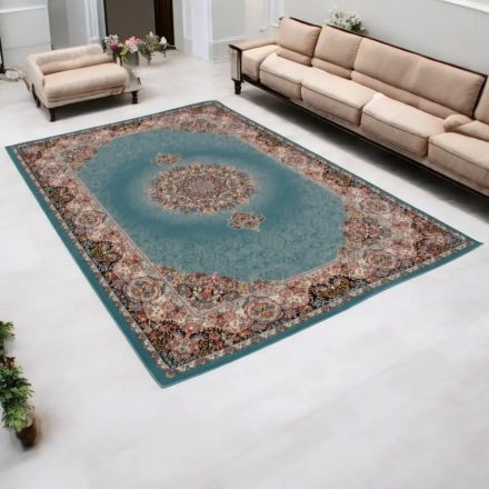 Perzijska preproga turkizna TABRIZ 200x300 luksuzna preproga za dnevno sobo iz akrila