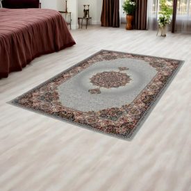   Perzijska preproga siva TABRIZ 140x200 kakovostna akrilna preproga