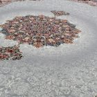 Perzijska preproga siva TABRIZ 140x200 kakovostna akrilna preproga